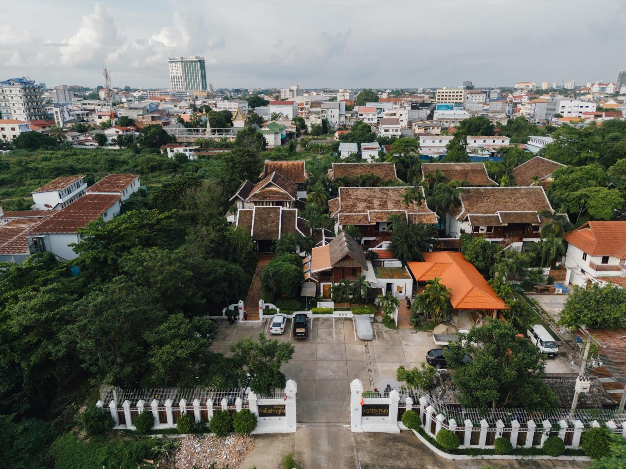 Green Park Boutique Hotel Vientiane Exterior foto